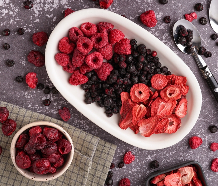 freeze-dried fruit: healthy tasty and practical
