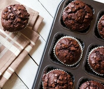 olympic muffins: the best chocolate muffins with chocolate ganache