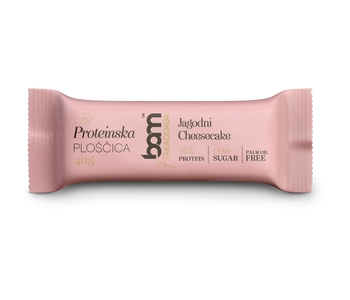 Protein bar with sweetener, Strawberry cheesecake