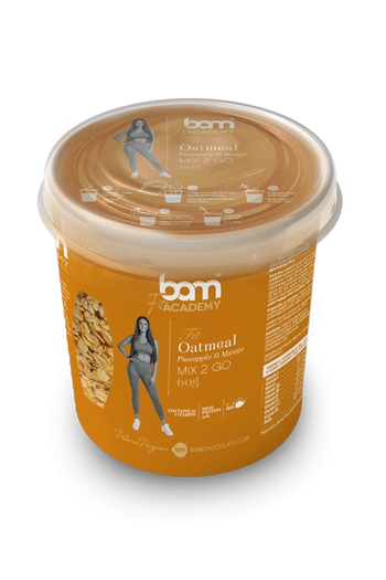 Oatmeal 2 GO, Pineapple & Mango, with sweetener