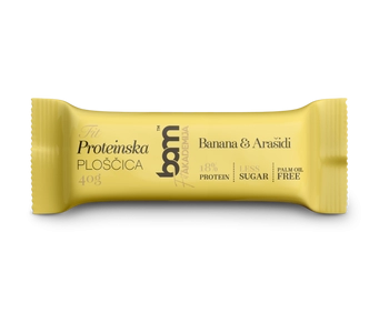 Protein bar with sweetener, Banana & peanuts