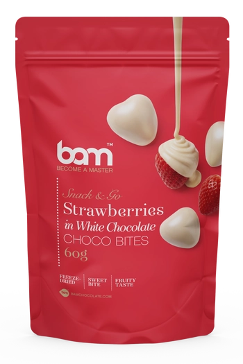 Strawberries in White Chocolate, 60g