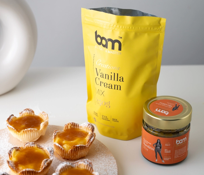 vanilla daisies with fit apricot jam