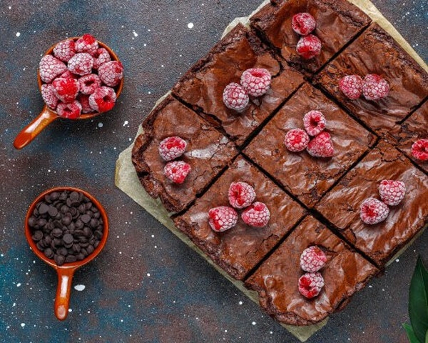raspberry chocolate brownies