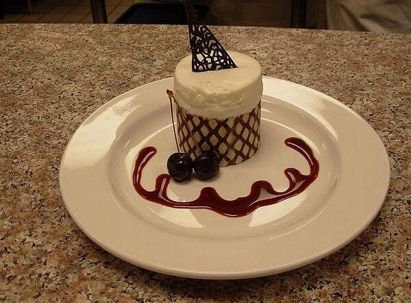 champagne mousse with chocolate