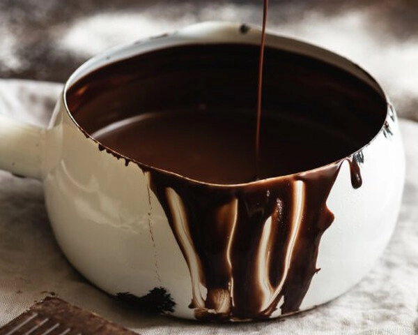 chocolate ganache with bam chocolate wine