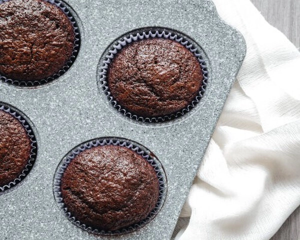 double chocolate raspberry muffins
