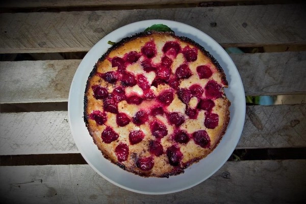 chocolate cherry tart