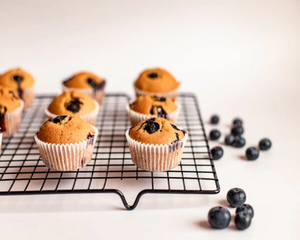 lemon and blueberry muffins