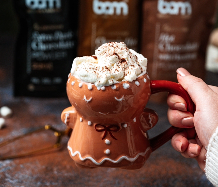 hot chocolate with cream