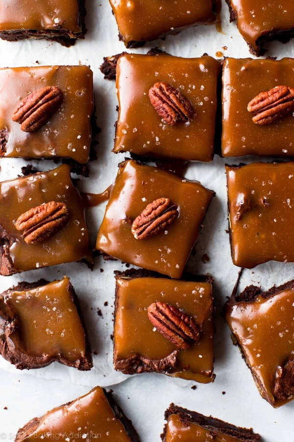 salted caramel brownies